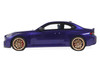 2025 BMW M2 CS Blue Metallic with Black Top 1/18 Model Car GT Spirit GT552