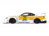 2021 Nissan Silvia S15 LB-Super Silhouette RHD Right Hand Drive #23 White with Yellow Stripes 1/18 Model Car GT Spirit GT560