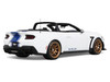 2025 Shelby Mustang Supersnake Convertible White with Blue Stripes 1/18 Model Car GT Spirit GT572