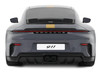 2025 Porsche 911 (992.2) GT3 Touring Gray with Gold Stripe 1/18 Model Car GT Spirit GT577