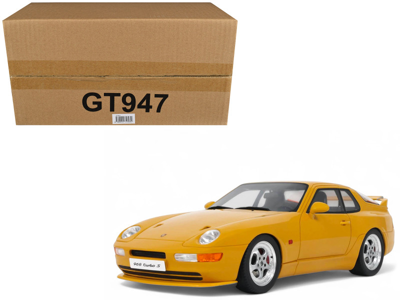 1993 Porsche 968 Turbo S Yellow 1/18 Model Car GT Spirit GT947