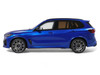 2023 BMW X5 M Competition Blue Metallic with Black Top 1/18 Model Car GT Spirit GT967