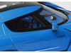 2025 Koenigsegg Jesko Blue Metallic with Black Stripes 1/18 Model Car GT Spirit GT1002