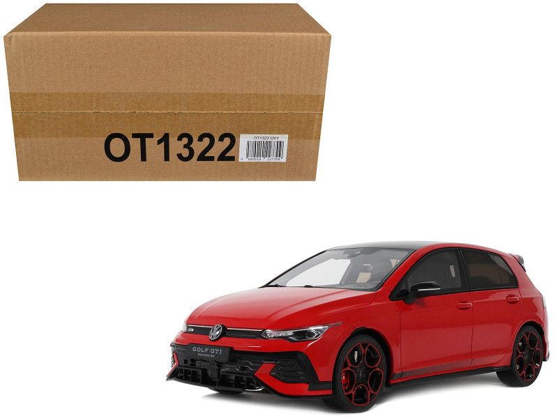 2024 Volkswagen Golf Mk.8 GTi 50th Edition Tornado Red Limited Edition to 999 pieces Worldwide 1/18 Model Car Otto Mobile OT1322
