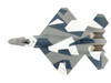 Northrop F-23 Black Widow II Stealth Fighter Aircraft Blue 054 Su-57 Aggressor What If Scheme 65th AGRS Nellis AFB United States Air Force Air Power Series 1/72 Diecast Model Hobby Master HA2852