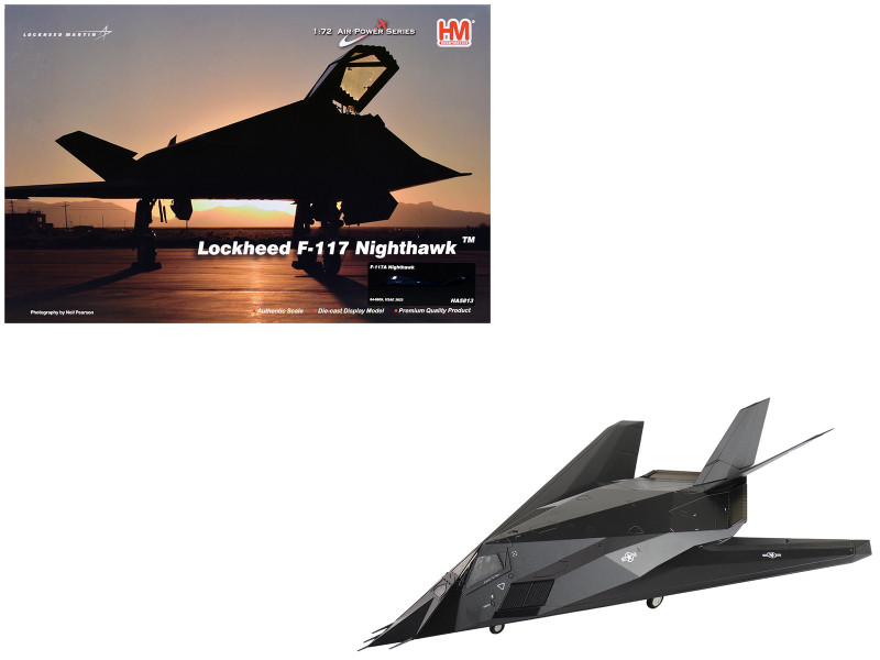 Lockheed YF-117 Nighthawk Stealth Aircraft 79-10782 410th FTS Edwards AFB 2005 United States Air Force Air Power Series 1/72 Diecast Model Hobby Master HA5814