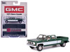 1973 GMC Sierra Grande 3500 Crew Cab Dually Pickup Truck Green and White 1/64 Diecast Model IXO Models IA64006
