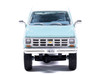 1978 Chevrolet Silverado K30 Crew Cab Pickup Truck Light Blue and White with Blue Interior 1/64 Diecast Model IXO Models IA64007
