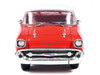 1957 Chevrolet Bel Air Red with White Top and Red Interior 1/64 Diecast Model IXO Models IA64008