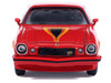 1977 Chevrolet Camaro Z28 Red with Hood Stripes 1/64 Diecast Model IXO Models IA64010