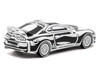 Toyota Supra Designed by Joshua Vides Black and White Hobby64 Series 1/64 Diecast Model Car Tarmac Works T64-011-JV