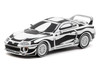 Toyota Supra Designed by Joshua Vides Black and White Hobby64 Series 1/64 Diecast Model Car Tarmac Works T64-011-JV