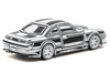 VERTEX Silvia (S14) Designed by Joshua Vides Black and White Global64 Series 1/64 Diecast Model Car Tarmac Works T64G-018-JV