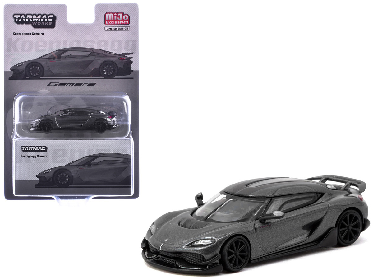 Koenigsegg Gemera Dark Gray Metallic Global64 Series 1/64 Diecast