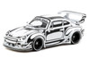 RWB 993 Designed by Joshua Vides Black and White Hobby64 Series 1/64 Diecast Model Car Tarmac Works T64-TL017-JV