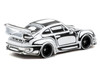 RWB 993 Designed by Joshua Vides Black and White Hobby64 Series 1/64 Diecast Model Car Tarmac Works T64-TL017-JV