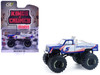 1981 Chevrolet K20 Monster Truck #5 HendrickCars.com Blue and White with Graphics Kings of Crunch - Hendrick Motorsports Tribute Special Edition 1/64 Diecast Model Car Greenlight 49180A