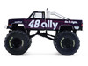 1984 Chevrolet Silverado Monster Truck #48 Ally Black and Purple with Graphics Kings of Crunch - Hendrick Motorsports Tribute Special Edition 1/64 Diecast Model Car Greenlight 49180D
