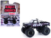 1984 Chevrolet Silverado Monster Truck #48 Ally Black and Purple with Graphics Kings of Crunch - Hendrick Motorsports Tribute Special Edition 1/64 Diecast Model Car Greenlight 49180D