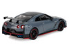 2024 Nissan GT-R R35 NISMO RHD Right Hand Drive Stealth Gray with Carbon Top and Hood Tokyo Torque Series 10 1/64 Diecast Model Car Greenlight 235110C
