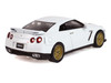 2007 Nissan GT-R R35 Pearl White with Gold Wheels Tokyo Torque Series 10 1/64 Diecast Model Car Greenlight 235110D