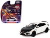 2018 Honda Civic Type-R FK8 RHD Right Hand Drive Championship White with Carbon Hood Tokyo Torque Series 10 1/64 Diecast Model Car Greenlight 235110F