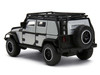 Tej's Jeep Wrangler Custom Silver Metallic with Black Top and Roof Rack Furious 7 2015 Movie 25 Years of Fast & Furious Series 1/32 Diecast Model Car Jada 34444-25TH