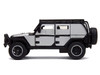 Tej's Jeep Wrangler Custom Silver Metallic with Black Top and Roof Rack Furious 7 2015 Movie 25 Years of Fast & Furious Series 1/32 Diecast Model Car Jada 34444-25TH