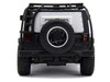 Tej's Jeep Wrangler Custom Silver Metallic with Black Top and Roof Rack Furious 7 2015 Movie 25 Years of Fast & Furious Series 1/32 Diecast Model Car Jada 34444-25TH