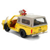 Pizza Planet Truck Yellow Weathered with Beige Camper Toy Story 1995 Movie Hollywood Rides Series 1/32 Diecast Model Car Jada JA36301