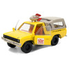 Pizza Planet Truck Yellow Weathered with Beige Camper Toy Story 1995 Movie Hollywood Rides Series 1/32 Diecast Model Car Jada JA36301