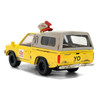 Pizza Planet Truck Yellow Weathered with Beige Camper Toy Story 1995 Movie Hollywood Rides Series 1/32 Diecast Model Car Jada JA36301