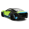 2026 Ford Mustang RTR Spec 5-D Lime Green with Black Top and Graphics Hyper-Spec Series 1/24 Diecast Model Car Jada 36621