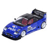 Mazda AZ-1 Liberty Walk LB40 RHD Right Hand Drive #56 Pilot Blue with Black Top 1/64 Diecast Model Car Inno Models IN64-LBWK-AZ1-01