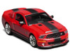 2007 Ford Mustang Shelby GT500 Super Snake Torch Red with Matt Black Stripes 1/64 Diecast Model Car MotorHelix & Greenlight GL-1251006B