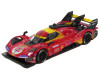 Ferrari 499P #50 Antonio Fuoco - Miguel Molina - Nicklas Nielsen Ferrari AF Corse Winner 24 Hours of Le Mans 2024 1/64 Diecast Model Car by Polistil 64FE02070