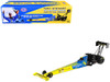 NHRA TFD Top Fuel Dragster #14TF Tony Stewart Rayce Rudeen Foundation Blue and Yellow 2025 1/24 Diecast Model Auto World AWN052