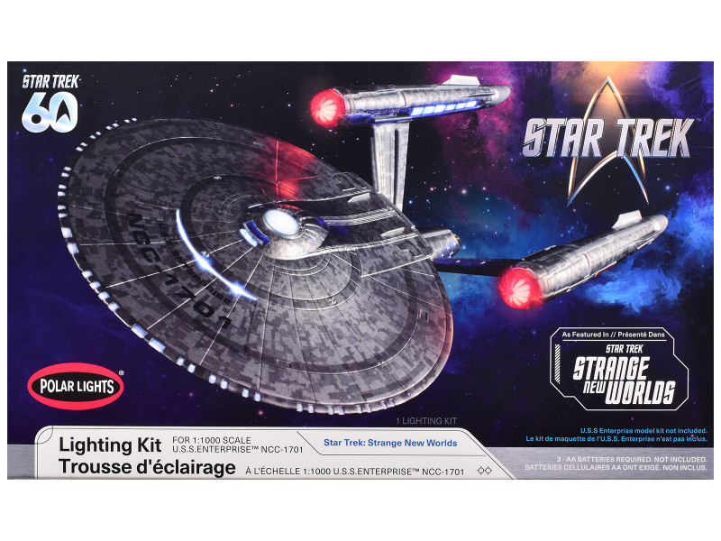 Star Trek Strange New Worlds 2022 Current TV Series USS Enterprise NCC 1701 Lighting Kit for 1/1000 Model Kit Polar Lights MKA057