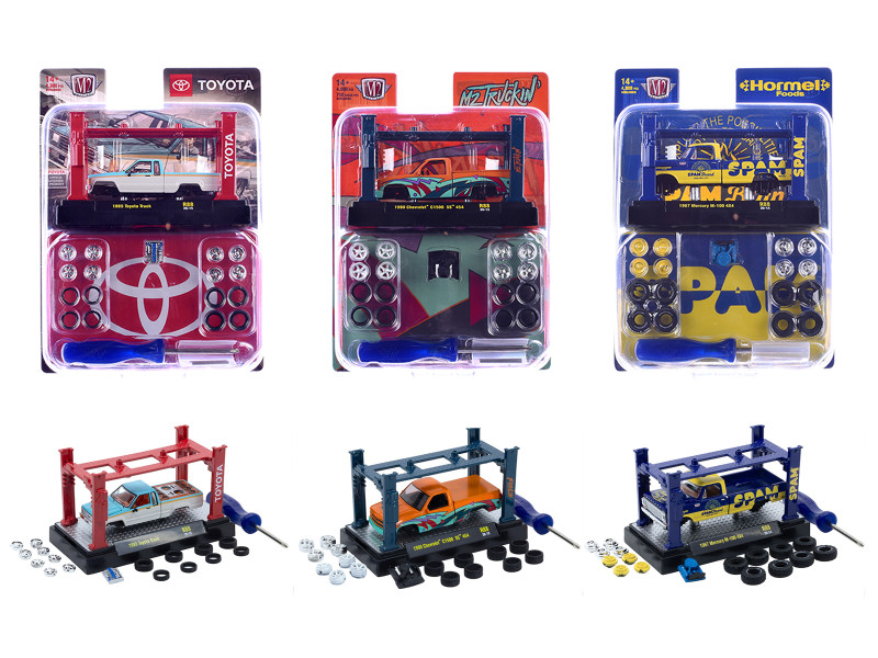 Model Kit 3 piece Car Set Release #88 Limited Edition to 4800 pieces Worldwide 1/64 Diecast Models M2 Machines 37000-88