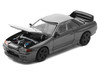 GTR R32 RHD Right Hand Drive Dark Chrome The Dark Chrome Series 1/64 Die Cast Model Car Pop Race PRDC002