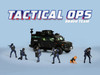 Tactical Ops Bravo Team 6 piece Diecast Figure Set 6 Figures Limited Edition for 1/64 Scale Models American Diorama AD-2439MJ