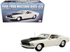 1969 Ford Mustang BOSS 429 KK1201 Prototype - Unrestored Barn Find White with Black Hood Limited Edition to 360 pieces Worldwide 1/18 Diecast Model Car ACME A1801891