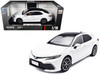 2023 Toyota Camry Hybrid White Metallic with Black Top 1/18 Diecast Model Car Heimanba H1042W