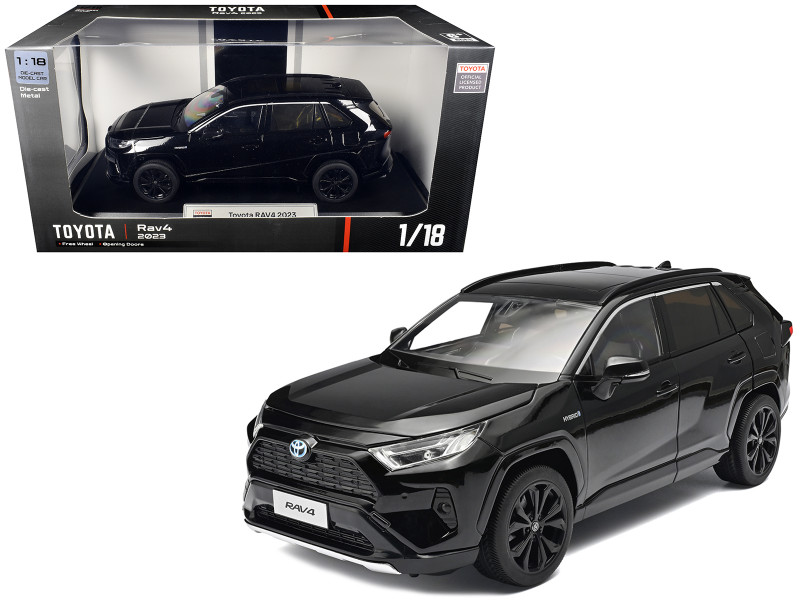 2023 Toyota Rav4 Hybrid Black 1/18 Diecast Model Car Heimanba H1062BK