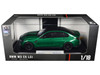 BMW M3 CS LCI Green Metallic with Matt Black Top and Hood Stripes 1/18 Diecast Model Car Heimanba H1292GRN