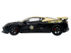 2023 Chevrolet Corvette C8 Stingray Police Interceptor Florida Highway Patrol (FHP) Black with Cream Top 1/43 Diecast Model Iconic Replicas 43-0660