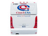 MCI D4520 Commuter Coach Bus Coach USA White with Blue and Red Stripes The Bus & Motorcoach Collection Limited Edition to 504 pieces Worldwide 1/87 (HO) Scale Diecast Model Iconic Replicas 87-0652