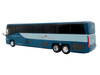 MCI D4520 Commuter Coach Bus Greyhound Lines Blue with Light Blue Stripes The Bus & Motorcoach Collection Limited Edition to 504 pieces Worldwide 1/87 (HO) Scale Diecast Model Iconic Replicas 87-0654