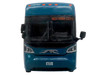 MCI D4520 Commuter Coach Bus Greyhound Lines Blue with Light Blue Stripes The Bus & Motorcoach Collection Limited Edition to 504 pieces Worldwide 1/87 (HO) Scale Diecast Model Iconic Replicas 87-0654