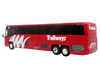 MCI D4520 Commuter Coach Bus Burlington Trailways Red with White Graphics The Bus & Motorcoach Collection Limited Edition to 504 pieces Worldwide 1/87 (HO) Scale Diecast Model Iconic Replicas 87-0661
